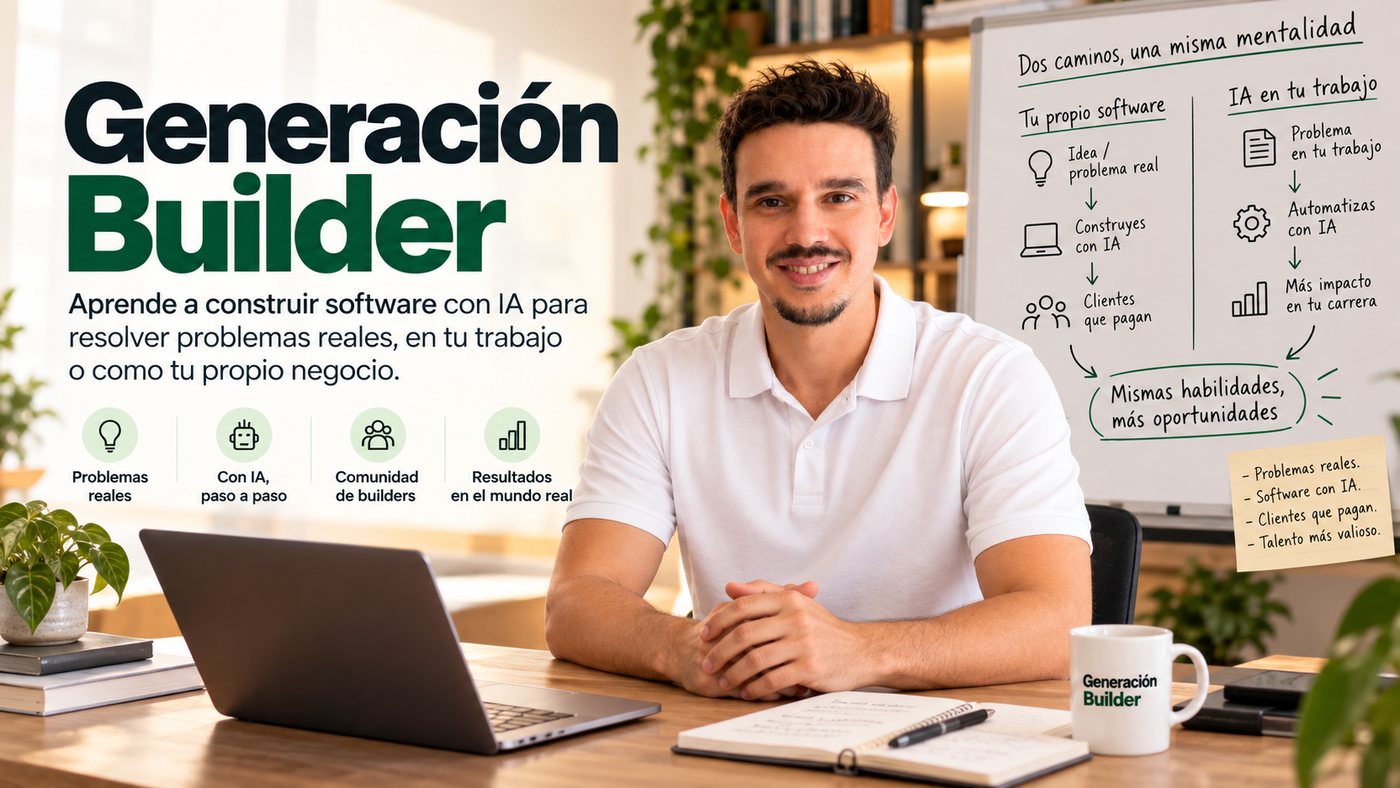 Mario Hernández, de Generación Builder