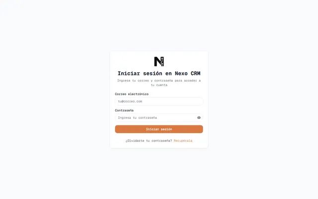 Captura de Nexo CRM